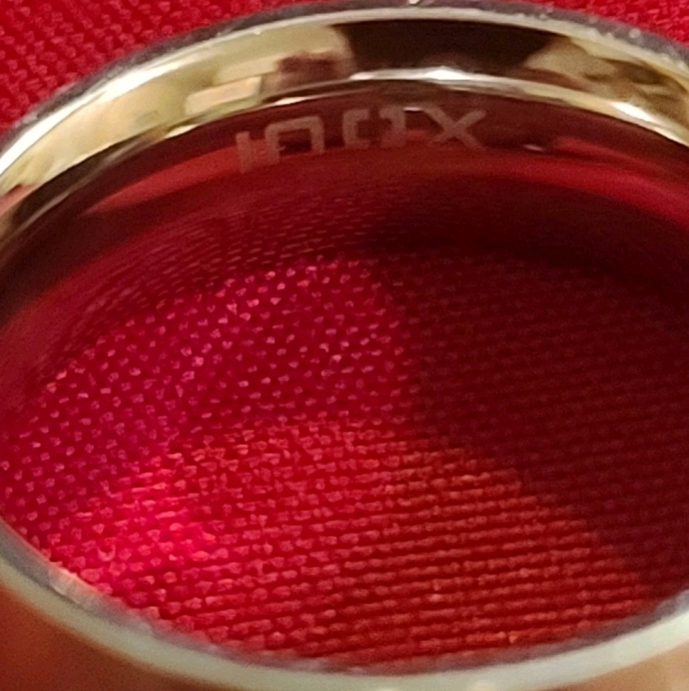 Inox Stainless Interchageable Sapphire Aquamarine Garnet Color Cabochon Gem Ring - Picture 2 of 8